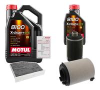 FEBI Controllo set 6L MOTUL 8100 X-PULIRE 0W-30 per Seat Altea XL 2.0 TFSi