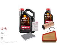 Febi Controllo Set 6L Motul 8100 x-Pulire 0W-30 per Seat Ibiza III 1.9