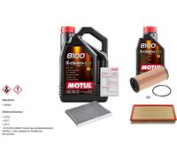 Febi Controllo Set 6L Motul 8100 x-Pulire 0W-30 per Volkswagen Golf IV Variant
