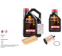 FEBI Controllo set 6L MOTUL 8100 X-PULIRE 0W-30 per VW Furgone Touran 1.9 TDI
