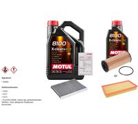 Febi Controllo Set 6L Motul 8100 x-Pulire 0W-30 per VW Golf IV Variant