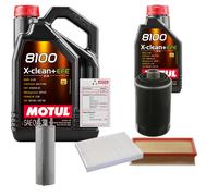Febi Controllo Set 6L Motul 8100 x-Pulire 0W-30 per VW Multivan (VI) 2.0