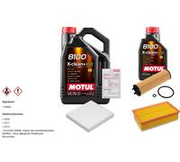 FEBI Controllo set 6L MOTUL 8100 X-PULIRE 0W-30 per VW Passat Variant 2.0 TDI