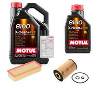 FEBI Controllo set 6L MOTUL 8100 X-PULIRE 0W-30 per VW Passat Variant 2.0 TDI