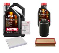 Febi Controllo Set 6L Motul 8100 x-Pulire 0W-30 per VW Transporter V Cassa