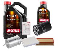 Febi Controllo Set 6L Motul 8100 x-Pulire 0W-30 per VW Transporter V Per Bus