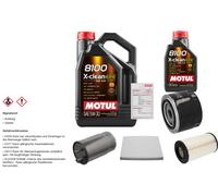 FEBI Controllo set 6L MOTUL 8100 X-PULIRE EFE 5W-30 per Fiat Scatola Ducato 120
