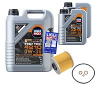 FEBI Controllo Set 7 L Liqui Moly Top Tec 4210 0W-30 Per BMW 3er Compact 316i