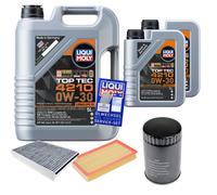 FEBI Controllo Set 7 L Liqui Moly Top Tec 4210 0W-30 Per Jaguar XJ 3.0