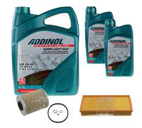 Febi Controllo Set 7L Addinol Super Light 0540 per BMW 5er E34 520i 24V 525i