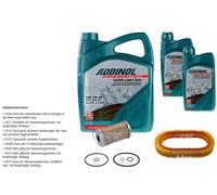 Febi Controllo Set 7L Addinol Super Light 0540 per Mercedes-Benz 190 W201 E