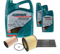 Febi Controllo Set 7L Addinol Super Light 0540 per Saab 9-3 YS3F 2.2