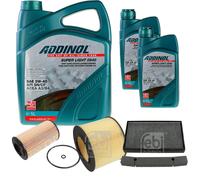 Febi Controllo Set 7L Addinol Super Light 0540 per Saab 9-5 Wagon YS3E