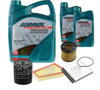 FEBI Controllo set 7L ADDINOL SUPER LUCE 0540 per Citroën Berlingo MF 2.0
