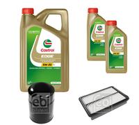 Febi Controllo Set 7L castrol edge Titanio FST 5W-30 All per Hyundai