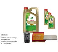 Febi Controllo Set 7L castrol edge Titanio FST 5W-30 Ll per Audi 100 44