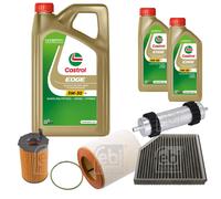 FEBI Controllo set 7L Castrol EDGE Titanio FST 5W-30 LL per Audi A6 Avant