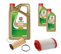 Febi Controllo Set 7L castrol edge Titanio FST 5W-30 Ll per Audi A8 4E_