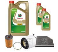 Febi Controllo Set 7L castrol edge Titanio FST 5W-30 Ll per Audi Q5 8RB 3.0