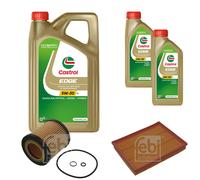 Febi Controllo Set 7L castrol edge Titanio FST 5W-30 Ll per BMW 2 Coupé