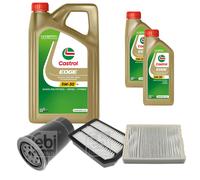 Febi Controllo Set 7L castrol edge Titanio FST 5W-30 Ll per Kia Magentis MG Di