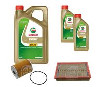 FEBI Controllo set 7L Castrol EDGE Titanio FST 5W-30 LL per VW Sharan 7M8