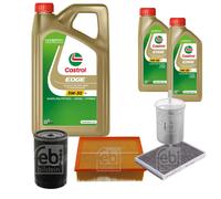 FEBI Controllo Set 7L Castrol EDGE Titanium FST 5W-30 LL Per Audi A4 8E2 B6