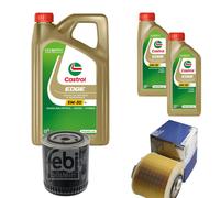 FEBI Controllo Set 7L Castrol EDGE Titanium FST 5W-30 LL Per Audi A6 Avant