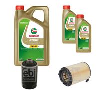FEBI Controllo Set 7L Castrol EDGE Titanium FST 5W-30 LL Per Seat Altea XL