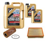 Febi Controllo Set 7L Liqui Moly 10W-40 Basso Attrito per Mercedes Velocista