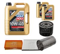 FEBI Controllo Set 7L LIQUI MOLY 10W-40 Leichtlauf Per Fiat Stilo Multi