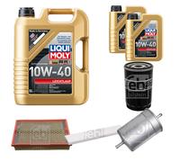 FEBI Controllo Set 7L LIQUI MOLY 10W-40 Leichtlauf Per Ford Galaxy WGR 2.3