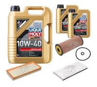 FEBI Controllo Set 7L LIQUI MOLY 10W-40 Leichtlauf Per Mercedes A-Klasse