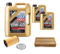 FEBI Controllo Set 7L LIQUI MOLY 10W-40 Leichtlauf Per Mercedes E-Klasse