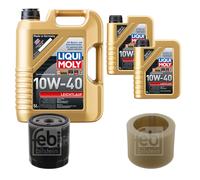 FEBI Controllo Set 7L LIQUI MOLY 10W-40 Leichtlauf Per Peugeot Partner