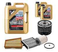 FEBI Controllo Set 7L LIQUI MOLY 10W-40 Leichtlauf Per Renault Scénic II