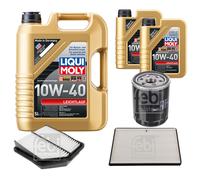 FEBI Controllo Set 7L LIQUI MOLY 10W-40 Leichtlauf Per Suzuki Grand Vitara