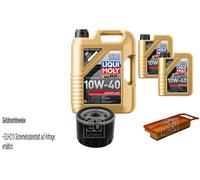 Febi Controllo Set 7L Liqui Moly 10W-40 Scorrevolezza per Fiat Idea 350