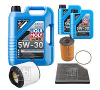 Febi Controllo Set 7L Liqui Moly 5W-30 da Molto Tempo Alto Tech per Audi Q5
