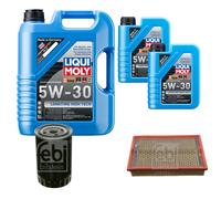 Febi Controllo Set 7L Liqui Moly 5W-30 da Molto Tempo Alto Tech. per Ford