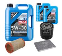 Febi Controllo Set 7L Liqui Moly 5W-30 da Molto Tempo High-Tech per Lancia kappa