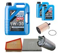 Febi Controllo Set 7L Liqui Moly 5W-30 da Molto Tempo High-Tech per VW Polo 9N
