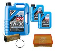 FEBI Controllo Set 7L LIQUI MOLY 5W-30 Longtime High Tech Per Audi A4 Avant