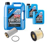 FEBI Controllo Set 7L LIQUI MOLY 5W-30 Longtime High Tech Per Audi A4 Avant