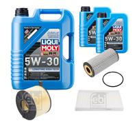 FEBI Controllo Set 7L LIQUI MOLY 5W-30 Longtime High Tech Per Audi A4 Avant