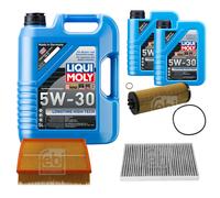 FEBI Controllo Set 7L LIQUI MOLY 5W-30 Longtime High Tech Per Audi A6 Avant