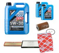 FEBI Controllo Set 7L LIQUI MOLY 5W-30 Longtime High Tech Per BMW 5 Serie E34