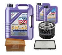 Febi Controllo Set 7L Liqui Moly 5W-40 Bassa Visciosità Alto di Tech per Opel