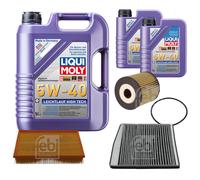 Febi Controllo Set 7L Liqui Moly 5W-40 Basso Attrito High-Tech per Volvo