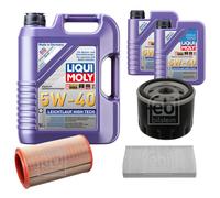 FEBI Controllo Set 7L LIQUI MOLY 5W-40 Leichtlauf High Tech Per Alfa Romeo